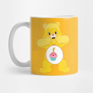 Birthday Bear sticking tongue out Mug